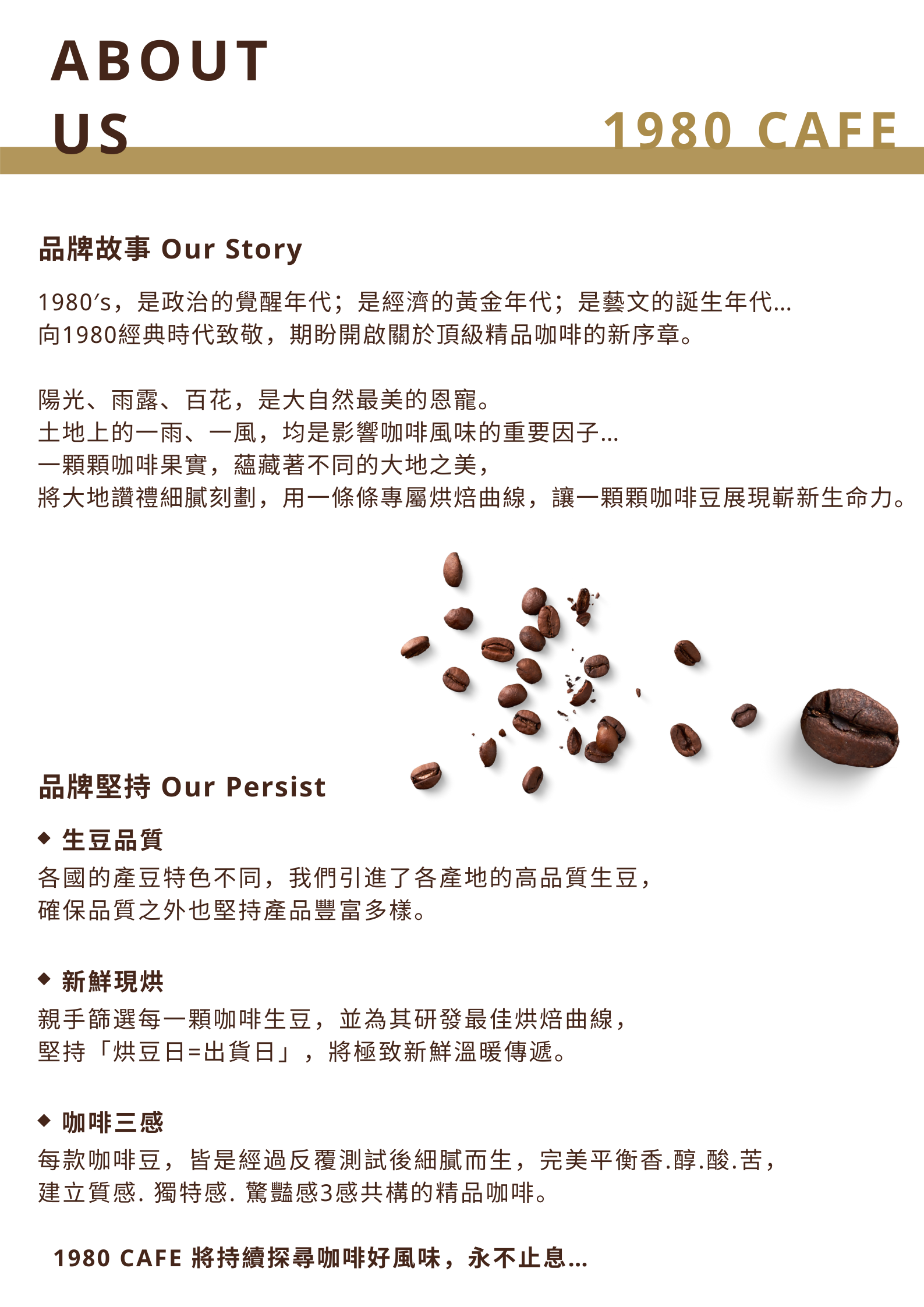 關於我們| 1980 CAFE 咖啡豆專賣店| Coffee Review 精選咖啡豆店